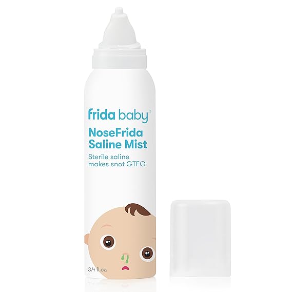 Spray nasal salino para suavizar las fosas nasales - FRIDA