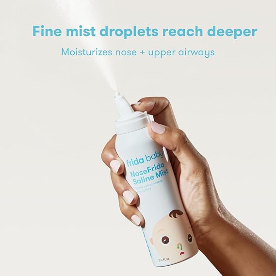 Spray nasal salino para suavizar las fosas nasales - FRIDA